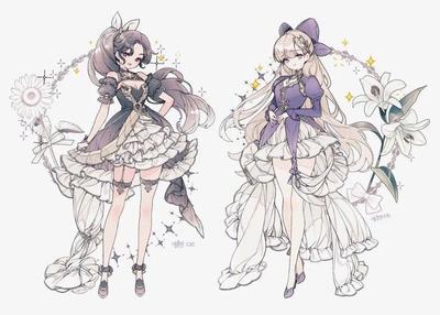 動(dòng)漫少女華麗禮服設(shè)計(jì)素材集 點(diǎn)亮創(chuàng)意靈感的夢幻衣櫥